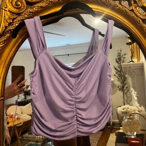 Lavender Ruched Women's Top